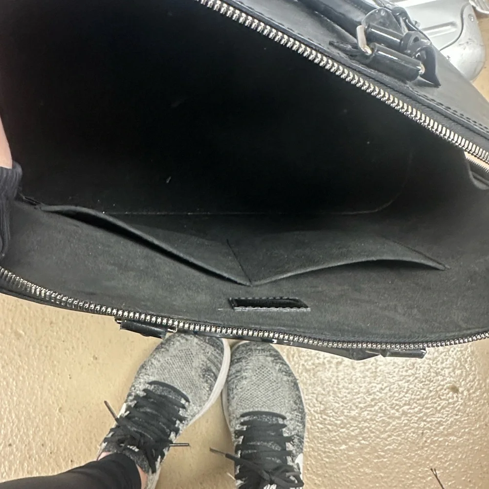 Louis Vuitton Black Textured Dome Satchel